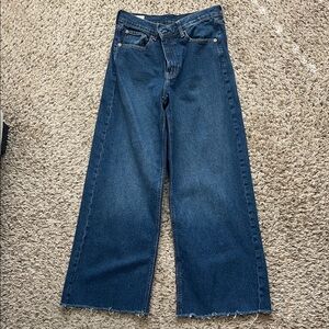GAP Wide-Leg Dark Blue Denim Jeans